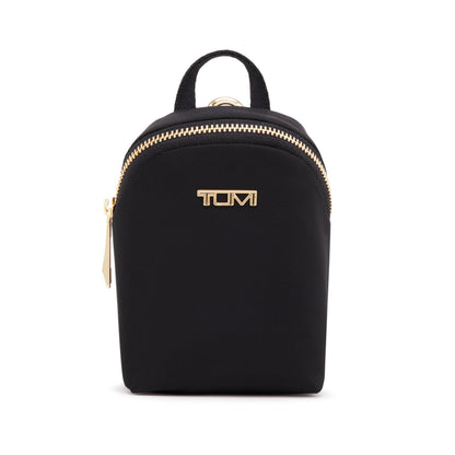 TUMI - Plus Charm Pouch - Small Pouch Bag with Zipper - Premium Travel Accessories - Water- & Stain-Resistant Material - Black & Gold