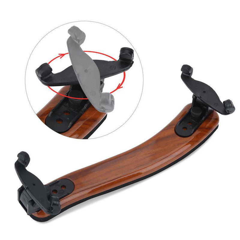 Shoe stretcher tool with adjustable design for widening shoes, featuring a wooden base and black plastic ends.