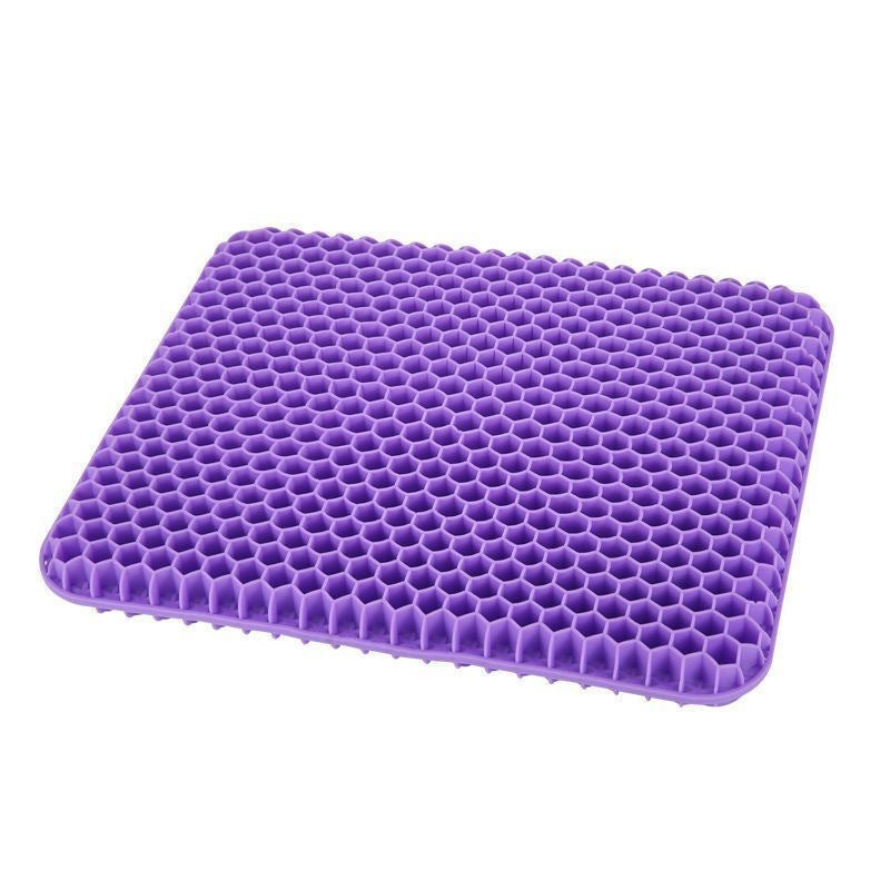 Purple Honeycomb Silicone Baking Mat with a textured surface for non-stick cooking.